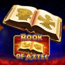 Book of Aztec slot logo by Amatic Industries at SpinLander Casino
